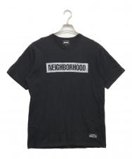 NEIGHBORHOOD (ネイバーフッド) Schott (ショット) プリントTシャツ ブラック サイズ:M