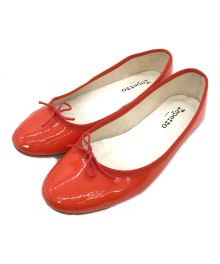 repetto（レペット）の古着「エナメルパンプス」｜オレンジ