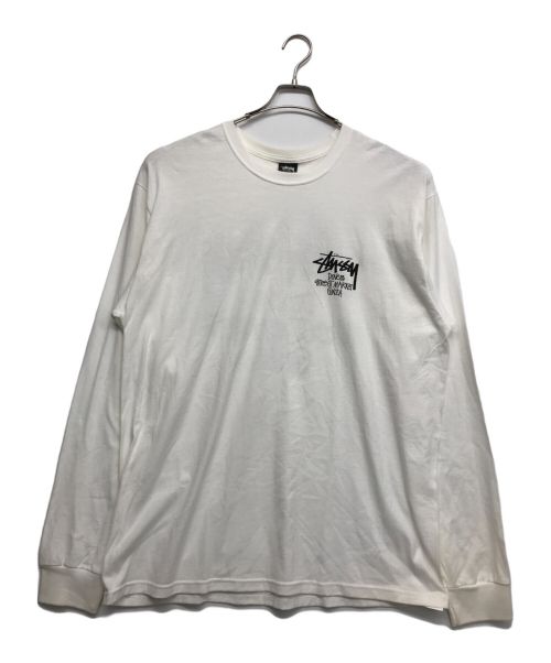 stussy（ステューシー）stussy (ステューシー) DOVER STREET MARKET (ドーバー ストリート マーケット) プリントカットソー ホワイト サイズ:XLの古着・服飾アイテム