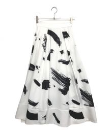 Ameri（アメリ）の古着「MEDI INK FLARE SKIRT」｜ホワイト