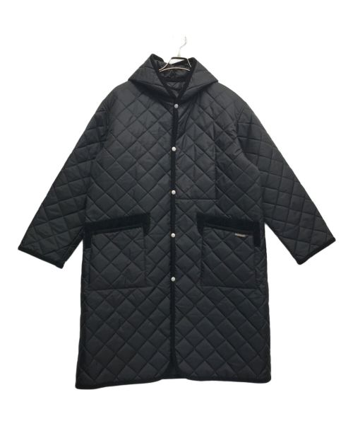 LAVENHAM（ラベンハム）LAVENHAM (ラベンハム) COMOLI (コモリ) 別注オーバーコート ブラック サイズ:Mの古着・服飾アイテム