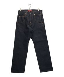 COMME des GARCONS JUNYA WATANABE MAN×LEVI'S（コム デ ギャルソン ジュンヤ ワタナベ マン×リーバイス）の古着「綿デニム LEVI’S Wネームデニムパンツ」｜インディゴ