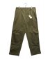 AURALEE（オーラリー）の古着「WASHED FINX BUGGY SATIN WIDE PANTS」｜カーキ