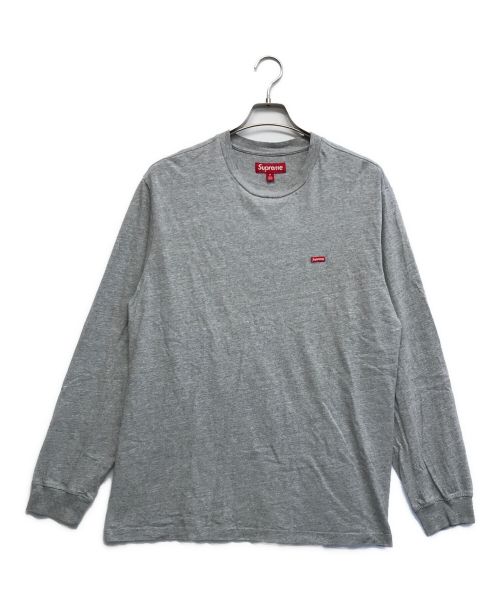 SUPREME（シュプリーム）Supreme (シュプリーム) Small Box L／S Tee グレー サイズ:MMの古着・服飾アイテム