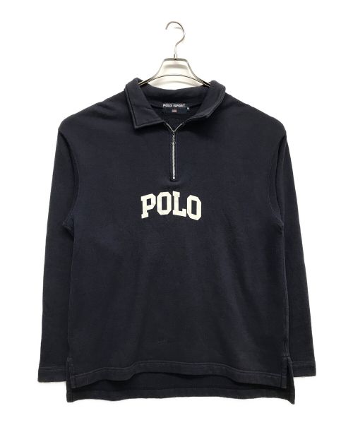 POLO SPORT（ポロスポーツ）POLO SPORT (ポロスポーツ) ハーフジップスウェット ネイビー サイズ:Mの古着・服飾アイテム