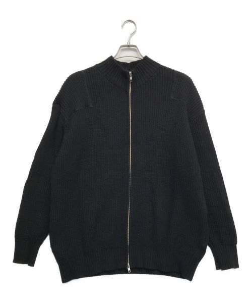 PACS（パックス）PACS (パックス) ZIP UP CARDIGAN ブラック サイズ:LLの古着・服飾アイテム