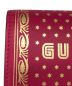 中古・古着 GUCCI (グッチ) GUCCY プリント コンパクトウォレット ピンク：20000円