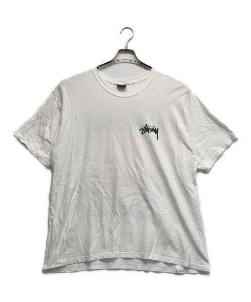 stussy（ステューシー）stussy (ステューシー) プリントTシャツ ホワイト サイズ:XLの古着・服飾アイテム