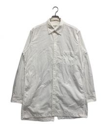 Yohji Yamamoto pour homme（ヨウジヤマモト プールオム）の古着「Back Open Chain Stitch Sew Shirt」｜ホワイト