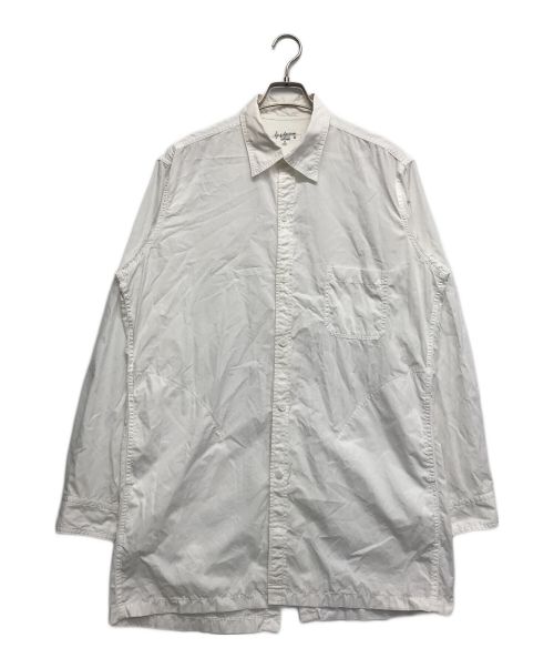 Yohji Yamamoto pour homme（ヨウジヤマモト プールオム）Yohji Yamamoto pour homme (ヨウジヤマモト プールオム) Back Open Chain Stitch Sew Shirt ホワイト サイズ:4の古着・服飾アイテム