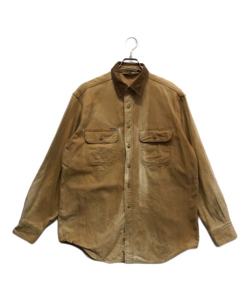 CarHartt（カーハート）CarHartt (カーハート) 90ｓ ダック地 ワークシャツ ブラウン サイズ:不明（タグ切れ）の古着・服飾アイテム