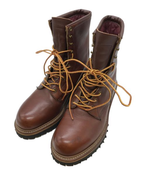 RED WING（レッドウィング）RED WING (レッドウィング) ロガーブーツ ブラウン サイズ:8Dの古着・服飾アイテム