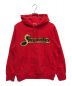 Supreme（シュプリーム）の古着「シークイン バイパー フーデッド スウェットシャツ」｜レッド