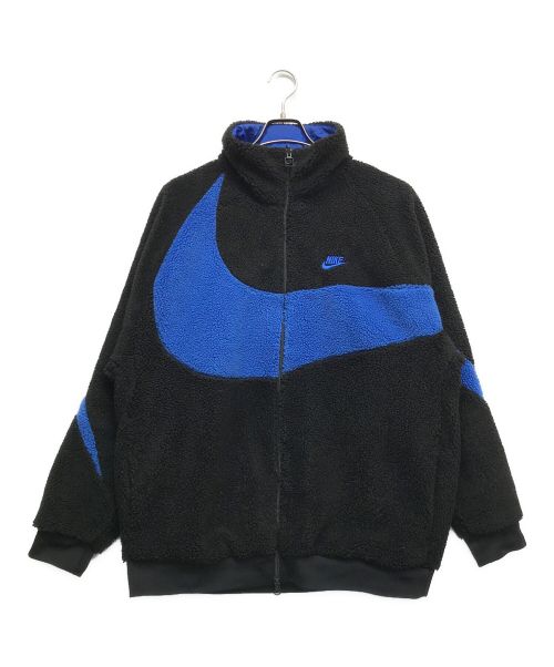 NIKE（ナイキ）NIKE (ナイキ) SWOOSH FULL ZIP JACKET ブルー×ブラック サイズ:3XLの古着・服飾アイテム