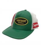 SUPREME×VANSONシュプリーム×バンソン）の古着「Leathers Mesh Back 5-Panel」｜グリーン