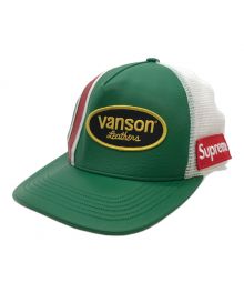 SUPREME×VANSON（シュプリーム×バンソン）の古着「Leathers Mesh Back 5-Panel」｜グリーン