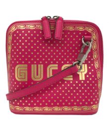 GUCCI（グッチ）の古着「SEGA プリント ミニショルダーバッグ」｜ピンク