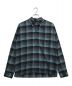 MINEDENIM（マインデニム）の古着「C.R Flow Check Open Collar L/S SH」｜ブルー