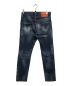 DSQUARED2 (ディースクエアード) ペイント加工SKATER JEAN インディゴ サイズ:46：22000円