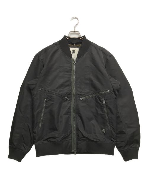 G-STAR RAW（ジースターロゥ）G-STAR RAW (ジースターロゥ) Flight Bomber Repair Jacket ブラック サイズ:Lの古着・服飾アイテム