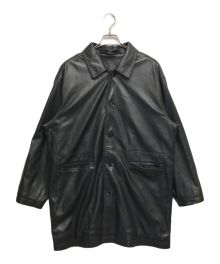 TODAYFUL（トゥデイフル）の古着「Ecoleather Over Jacket」｜ブラック