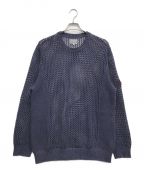 C.Eシーイー キャブエンプト）の古着「SIDE RIB LOOSE NET KNIT」｜ネイビー