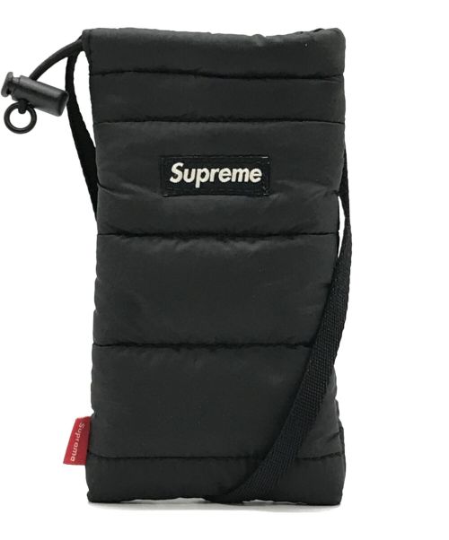 SUPREME（シュプリーム）Supreme (シュプリーム) PUFFER NECK POUCH ブラックの古着・服飾アイテム