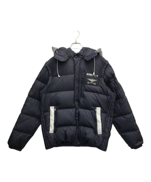 AVIREX（アヴィレックス）AVIREX (アヴィレックス) 4WAY DOWN JACKET MOON LANDING ブラック サイズ:XLの古着・服飾アイテム