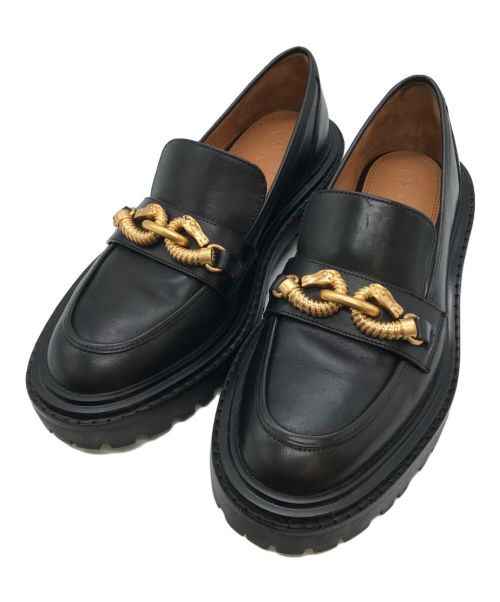 TORY BURCH（トリーバーチ）TORY BURCH (トリーバーチ) JESSA LUG SOLE LOAFER ブラック サイズ:6 1/2の古着・服飾アイテム