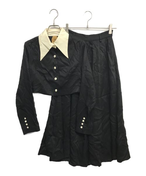 Tnewties（トゥエンティーズ）Tnewties (トゥエンティーズ) スカートセットアップ ブラック サイズ:XSの古着・服飾アイテム