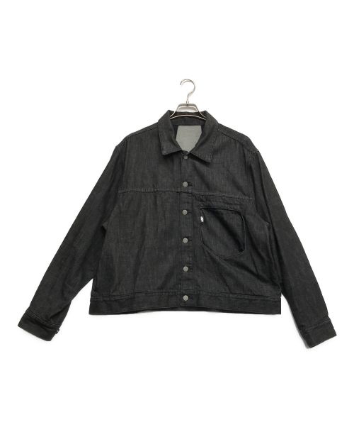 PHINGERIN（フィンガリン）PHINGERIN (フィンガリン) WINDOW JACKET DENIM ブラック サイズ:Mの古着・服飾アイテム