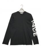 COMME des GARCONS SHIRTコムデギャルソンシャツ）の古着「ロングスリーブカットソー」｜ブラック