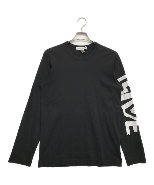 COMME des GARCONS SHIRT（コムデギャルソンシャツ）COMME des GARCONS SHIRT (コムデギャルソンシャツ) ロングスリーブカットソー ブラック サイズ:Lの古着・服飾アイテム