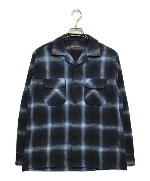 PENDLETON（ペンドルトン）PENDLETON (ペンドルトン) オープンカラーシャツ ネイビー サイズ:Mの古着・服飾アイテム