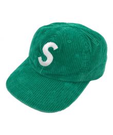 SUPREME（シュプリーム）の古着「コーデュロイSロゴキャップ」｜グリーン