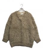 CLANEクラネ）の古着「MIX LOOP MOHAIR KNIT CARDIGAN」｜ベージュ