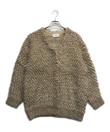 CLANE（クラネ）の古着「MIX LOOP MOHAIR KNIT CARDIGAN」｜ベージュ