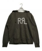 RRLダブルアールエル）の古着「LOGO KNIT HOODIE」｜グレー