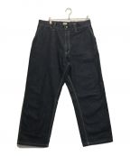 HOMEDICTホームディクト）の古着「BIG SILHOUETTE 14 DENIM PAINTER PANTS」｜インディゴ