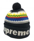 SUPREMEシュプリーム）の古着「BLOCK LOGO BEANIE」｜ブラック