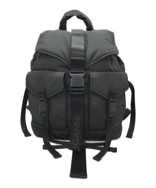 GANNI（ガニー）Ganni (ガニー) RECYCLED TECH BACKPACK ブラックの古着・服飾アイテム