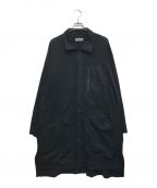 Yohji Yamamoto pour hommeヨウジヤマモト プールオム）の古着「India Long Shirt Coat」｜ブラック