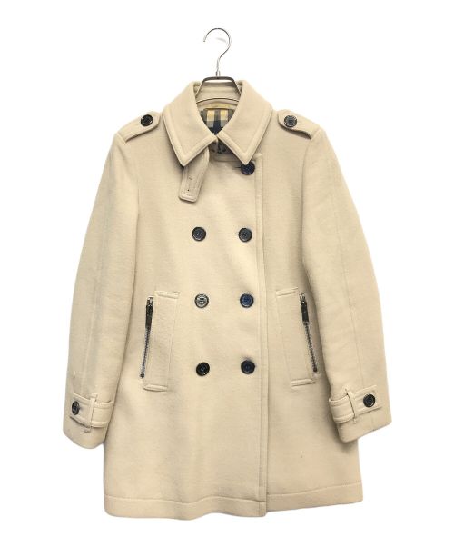 BURBERRY LONDON（バーバリーロンドン）BURBERRY LONDON (バーバリーロンドン) ウールブレンドPコート ベージュ サイズ:40の古着・服飾アイテム