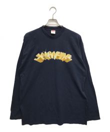 SUPREME（シュプリーム）の古着「ジュエリーアーチロゴロングスリーブTシャツ」｜ネイビー