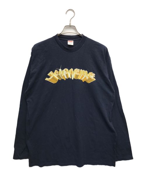 SUPREME（シュプリーム）Supreme (シュプリーム) ジュエリーアーチロゴロングスリーブTシャツ ネイビー サイズ:XLの古着・服飾アイテム