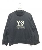 Y-3ワイスリー）の古着「STACKED LOGO CREW SWEATER」｜ブラック