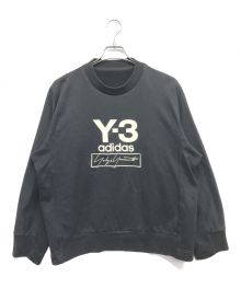 Y-3（ワイスリー）の古着「STACKED LOGO CREW SWEATER」｜ブラック