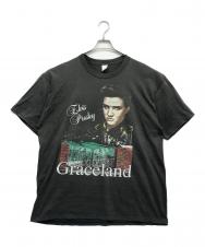 ELVIS PRESLEY (エルビスプレスリー) 90ｓプリントTシャツ ブラック サイズ:2XL