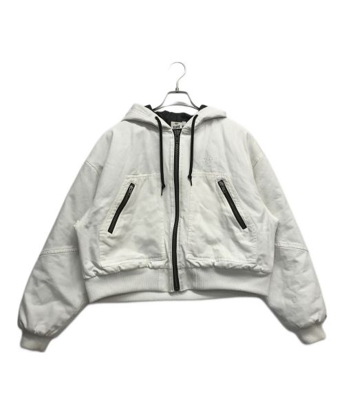 X-GIRL（エックスガール）X-girl (エックスガール) DUCK ZIP UP PARKA ホワイト サイズ:Mの古着・服飾アイテム