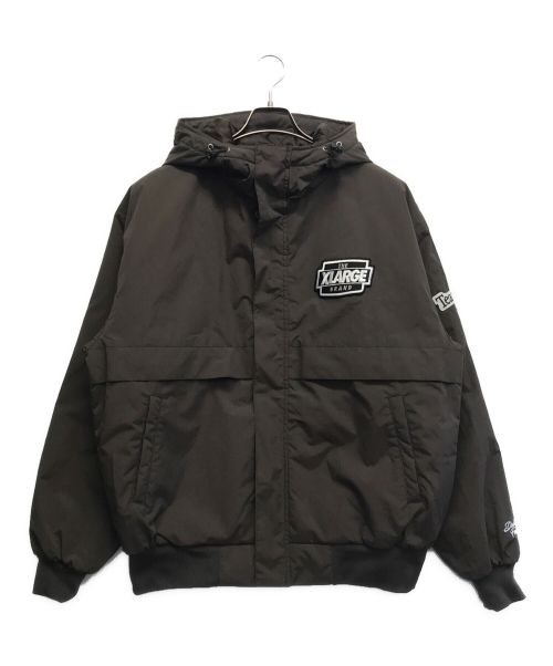 X-LARGE（エクストララージ）X-LARGE (エクストララージ) NYLON PUFFER JACKET ブラウン サイズ:Lの古着・服飾アイテム